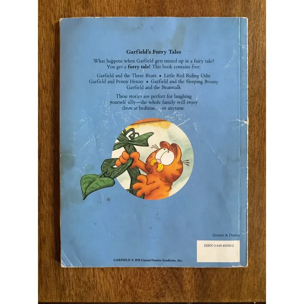 Vintage 1989 Garfield’s Furry Tales Jim Davis First Edition Paperback Book